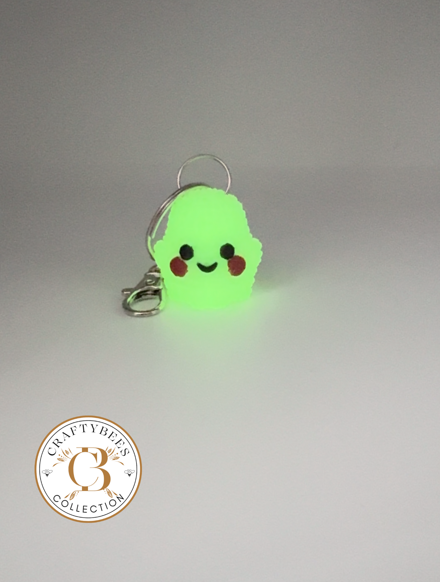 Glow-in-the-Dark Boo Buddy Keychain