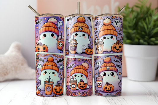 Spooky Cute Ghost Halloween Tumbler - 20oz