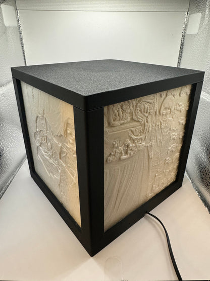 Personalized Lithophane Cube Lamp