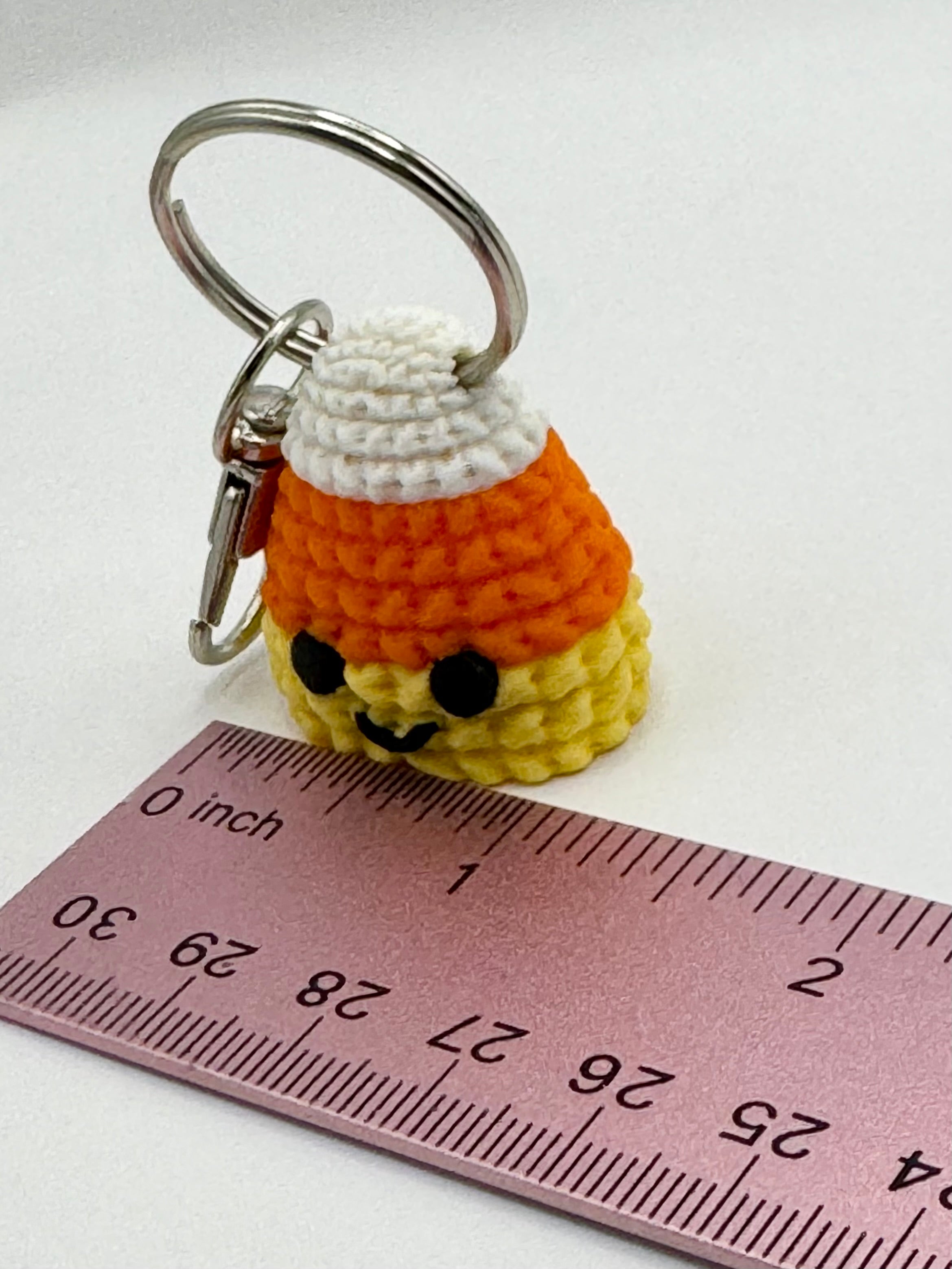 Hot Harveys Candy Corn Bow Keychain CNG