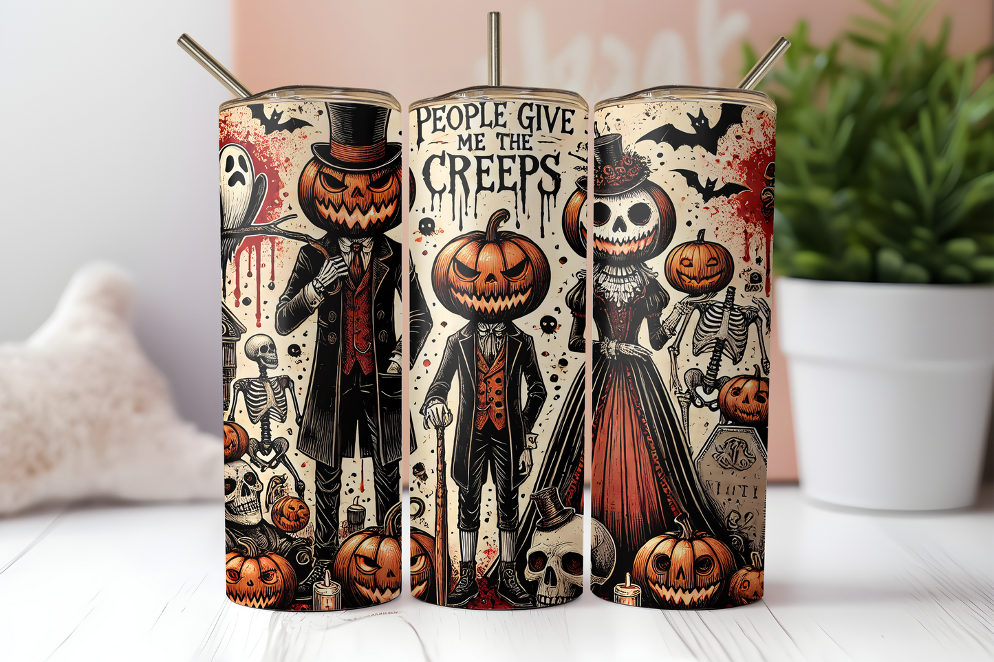 People Give Me the Creeps Halloween Tumbler - 20oz