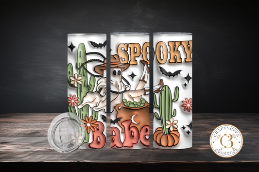 Spooky Babe 20oz Skinny Tumbler