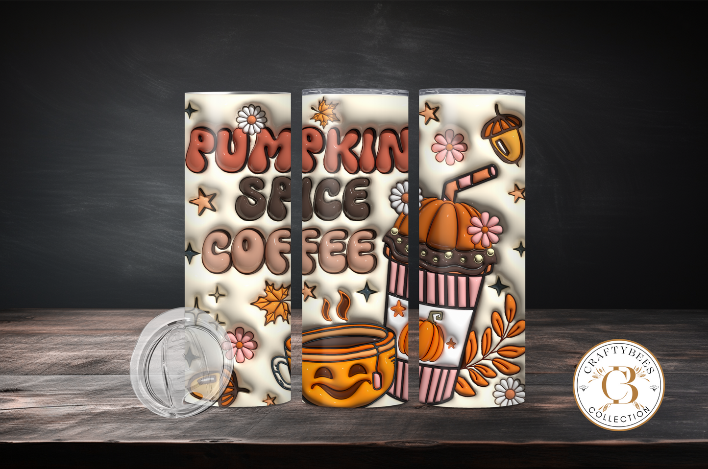 Pumpkin Spice Coffee 20oz Skinny Tumbler