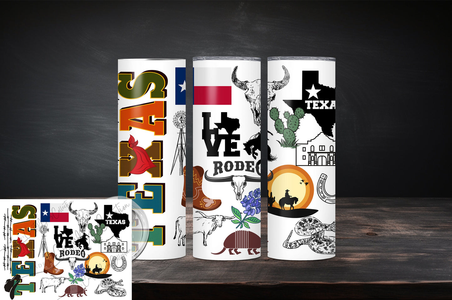 Lone Star Tumbler 20oz Skinny Tumbler