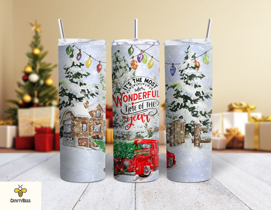 It's a Wonderful Time of the Year 20oz Skinny Tumbler